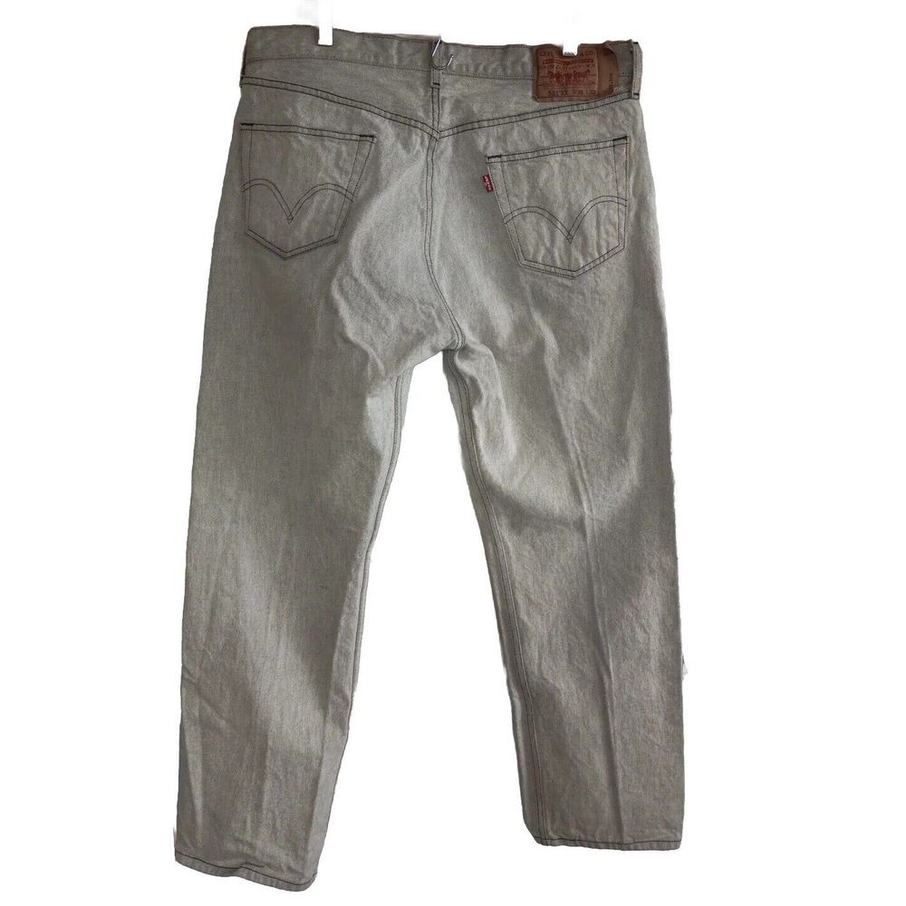 Vintage LEVI'S 501 XX Men's 38x32 Denim Jeans‎ Straight Light Gray 80s 90s - Picture 7 of 16